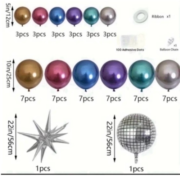 Colorful Balloon Decoration Set - Picture 1 of 2